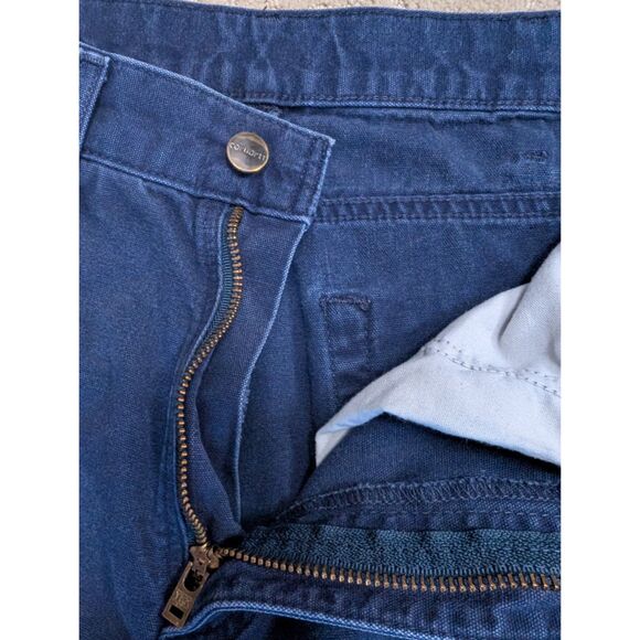Carhartt Carpenter Pants Mens 32X34 Navy B159 NVY Loose Fit Utility Workwear - Picture 4 of 12